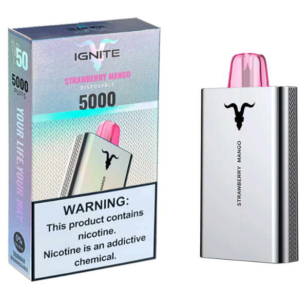 IGNITE V50 – 5000 Puffs – Pod Descartável – 650 mAh  – PodCrer